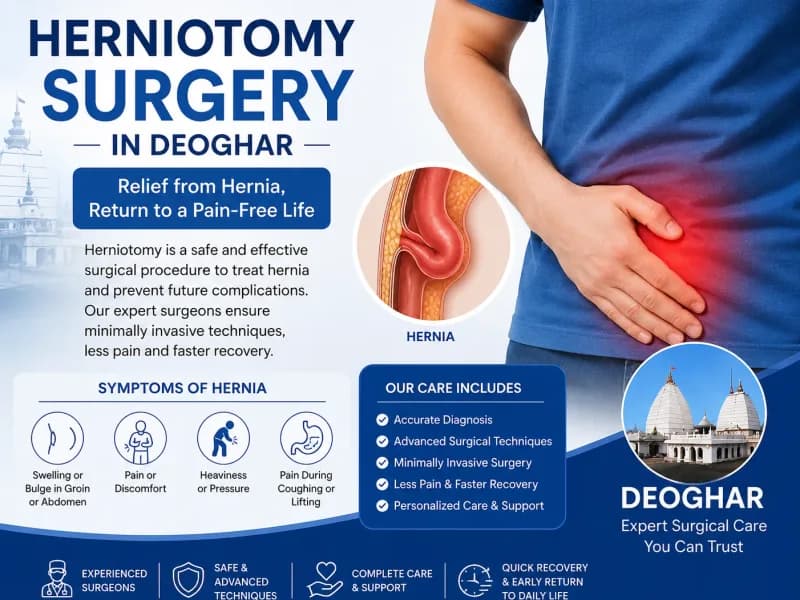 Child inguinal herniotomy surgery in Deoghar